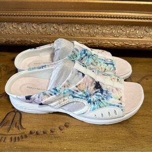 Easy Spirit Womens Traciee Memory Foam Slip On Wedge Sandals Shoes Tropical NWT
